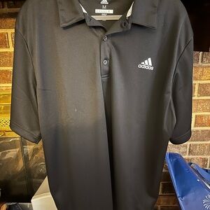 Adidas Men's Black Polo Shirt